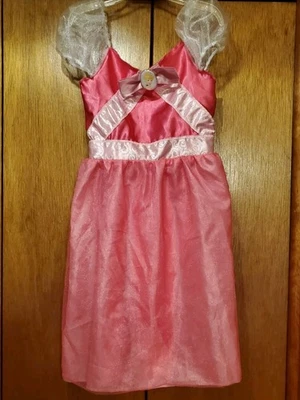 Barbie Pink/White Tulle Princess Fairy Dress Costume Dress Up Sz 4-6x - Image 1 of 3