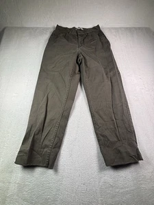 Liz Claiborne Classic Fit Lizwear Womens Sz 10R Cotton Olive Green Tapered Jeans - Foto 1 di 8