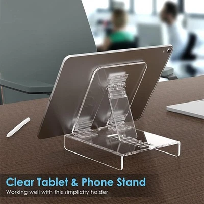 Desktop Laptopstand Adjustable Height and Angle for Sturdy Room Dorm Kitchen - Image 1 of 4