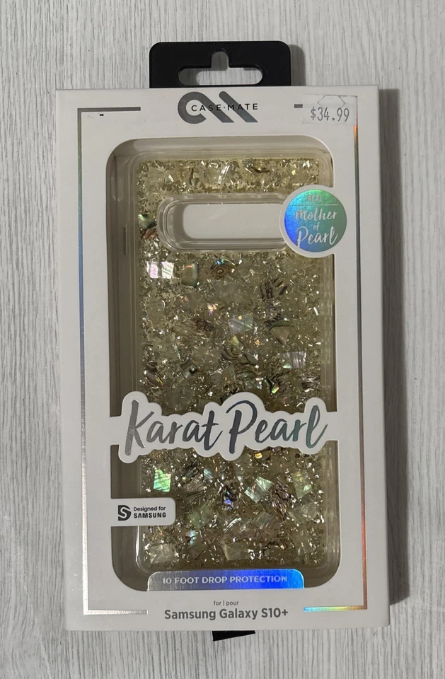 Funda de teléfono Case Mate Karat perla madreperla para Galaxy S10+ Plus Foto 1 de 1