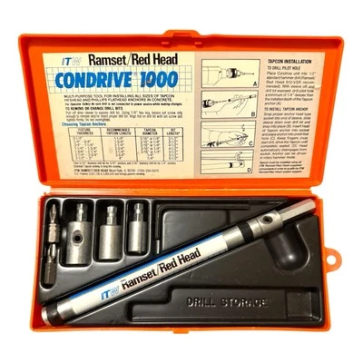ITW | Condrive | Conjunto Ram cabeça vermelha | Ancoragem de concreto multiuso  - Imagem 1 de 2