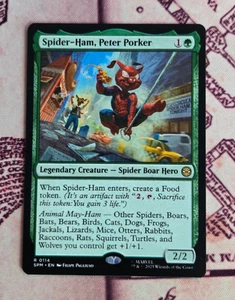 Magic The Gathering Spider-Ham, Peter Porker Spider Man Magic The Gathering casi nuevo - Imagen 1 de 1