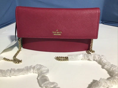 NWT Kate Spade Cameron Street Brennan Crossbody Clutch Tempranill Red w/Wallet  - Image 1 of 4