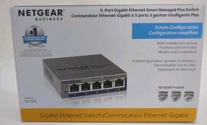 Netgear GS105Ev2 5-Port Gigabit Ethernet Smart Managed Plus Switch (90178) - Bild 1 von 12
