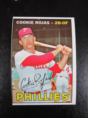 1967 Topps #595 Cookie Rojas alto número nítido casi nuevo-en excelente estado B650 Foto 1 de 2