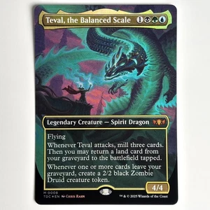 TEVAL, THE BALANCED SCALE MTG TDC - MAGIC THE GATHERING KARTE IN BORDERLESS NEU - Bild 1 von 1