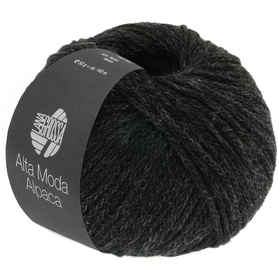 Wolle Kreativ! Lana Grossa - Alta Moda Alpaca - Fb. 13 anthrazit 50 g - Bild 1 von 1