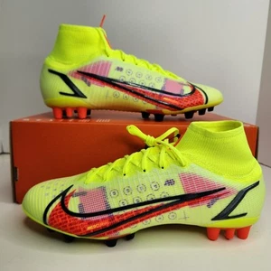 Nike Superfly 8 Elite AG Volt Bright Crimson Size 9 Men - Picture 1 of 8