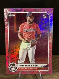 2025 Topps All Star Game Jhonkensy Noel RC Pink Foil #/250 Guardians #73 - Picture 1 of 3