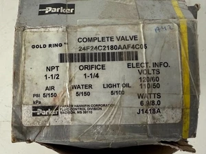 NO TARIFF FREE SHIP Parker Complete Valve Gold Ring 24F24C2180AAF4C05 - Bild 1 von 10
