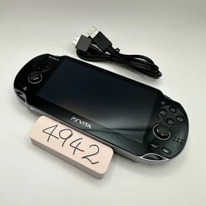[Exc+5] PlayStation Vita Wi-Fi model Crystal Black PCH-1000 Tested from Japan - Picture 1 of 23