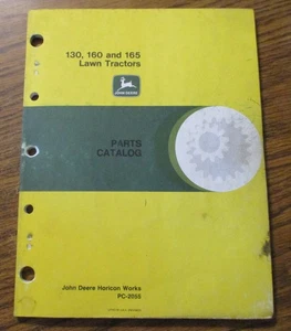 John Deere 165 160 130 Rasen- & Gartentraktor Teilekatalog Handbuch Buch PC-2055 - Bild 1 von 7
