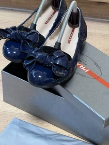 Ballerinas Prada Lackleder Royal Blau 41 - Bild 1 von 8