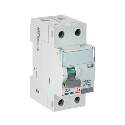 Bticino Interruttore differenziale SALVAVITA 2P tipo F 25A - GC723F25 - Immagine 1 di 3