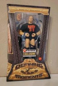 WWE Mattel Defining Moments Bloody Stone Cold Steve Austin nuovo con scatola e scatola da collezione  - Foto 1 di 8