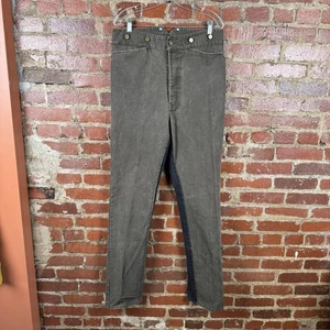 Pantalones De Colección Frontier Classics Para Hombre 34 Marrón Asiento Sillín Lona Botón Mosca - Imagen 1 de 7