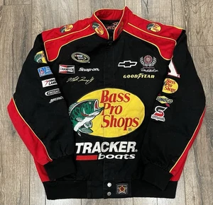 Giacca NASCAR Martin Truex Jr #1 Bass Pro Shops JH Design grande bottoni autentici - Foto 1 di 11