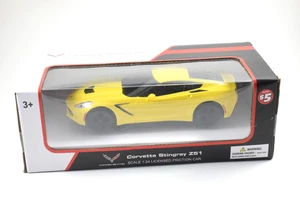 Coche de fricción Braha amarillo Corvette C7 Stingray 1/24 - Imagen 1 de 7