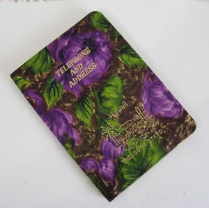 Hawaii Vtg Souvenir Telephone And Address Book Tropical Floral Hawaiian Japan - Picture 1 of 7