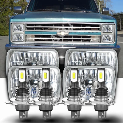 4x6" LED Headlights for 1977 1978 1979 1980 1981 Pontiac Firebird Trans AM 4pcs Foto 1 de 4