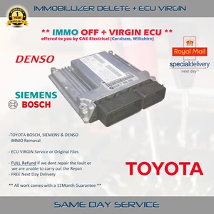 TOYOTA IMMOBILLIZER / IMMO OFF DELETE *SAME DAY SERVICE* - Picture 1 of 1