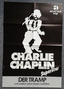 Orig. Kino-Plakat / Poster A1 : CHARLIE CHAPLIN - Der Tramp u.a- Atlas Filmreihe - Bild 1 von 1