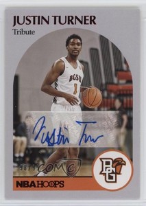 2021-22 Panini Chronicles Draft Picks Hoops Retro Red /99 Justin Turner Auto