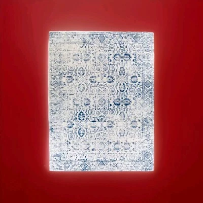 Surya HAP-1090 Harput Area Rug Colors: Bright Blue, Light Slate, 2' x 3' - Image 1 of 2