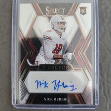 2023 Panini Select Nick Herbig X Factor Autograph RC Card