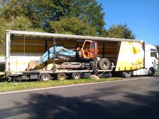 Wir transportieren Traktoren, Radlader, Bagger, MB Trac europaweit