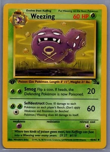 Pokémon TCG - Vintage WOTC - Weezing #45/62 - Fossil (1999) 1st edition - Picture 1 of 2