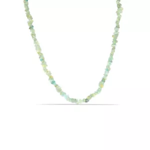 35 Carat funkelndes Aquamarin Collier Splitterkette 925 Silber mit Verlängerung - Bild 1 von 10