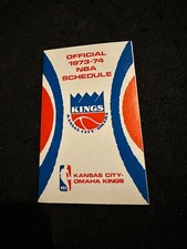 1973-74 NBA Kansas City Kings Pocket Schedule National Basketball Association