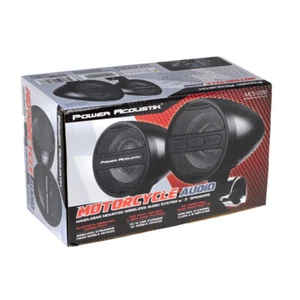 Power Acoustik MCS-22B 3″ Handlebar Mounted Amplified Speakers Bluetooth FM USB