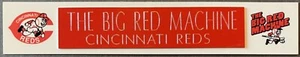BIG RED MACHINE CINCINNATI REDS NAME PLATE - Picture 1 of 1