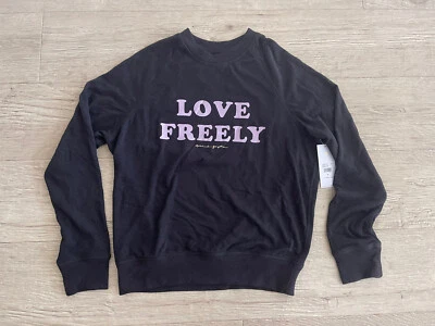 Suéter Pullover Spiritual Gangster Mujer LOVE FREE Sudadera Mediana Nuevo con Etiquetas Foto 1 de 4