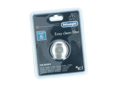 GENUINE Delonghi Large two cup filter Easy clean 2 cup with removable insert  - image 1 of 3