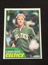 Larry Bird 1981 Topps #4 Card SHARP 2nd Year Rookie Card HOF Boston Celtics