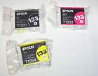 3 x Epson genuine 133 cartridges (Black,Magenta,Yellow) for NX430,NX420,NX230 +
