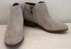 Sam Edelman Women's Sz 4.5M Gray Suede Petty Chelsea Ankle Booties $130 - Picture 1 of 10