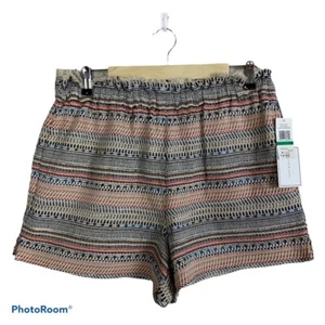 1.State Gypsy Night Woven Frayed Tweed Shorts Women’s Size L Pockets - Picture 1 of 7