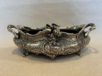 New Silver Plated on Brass Planter, Made in Italy, 16 1/4" Widest, 5 1/2" High - Image 1 of 4
