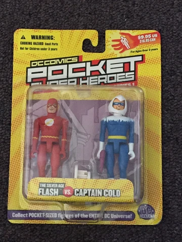 DC Comics Pocket Super Heroes Silver Age Flash & Captain Cold Series 1 NEW Cover