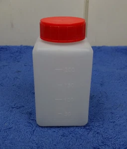 10 Weithalsflaschen + Deckel Kunststoff Plastikflasche Flasche PEHD eckig 250ml - Bild 1 von 4