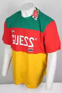 Camiseta Guess x J Balvin Para Hombre Álbum Rayas Crew XL Voltaje Multicolor - Imagen 1 de 3