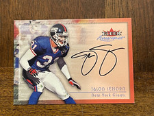2000 JASON SEHORN AUTO Fleer Tradition AUTOGRAPHICS Card New York NY GIANTS