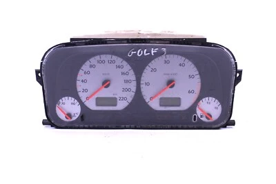 Tachometer orig. VW Golf 3 Benziner Tacho 1H0919865A Kombiinstrument Motometer - Bild 1 von 2