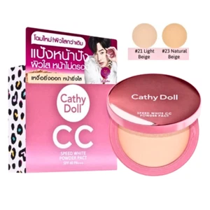 Cathy Doll CC Powder Speed White Pact SPF40 PA+++ Oil Control Face Waterproof - Picture 1 of 11
