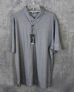 Travis Matthew Shirt Performance Golf Polo Herren Gr. XL grau Fox Media Logo neu mit Etikett - Bild 1 von 15
