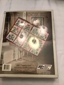 Floral Tapestry Quilt Latch Hook Kit R867 - 20" x 27" NIP National Yarn Crafts - Picture 1 of 8